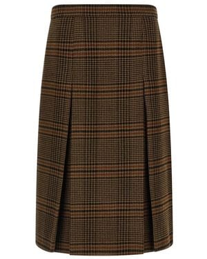 Saint Laurent Midi Skirts - Brown