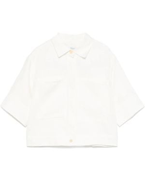 Max Mara Leinenhemd - Weiß