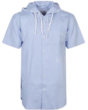Comme des Garçons Short Sleeve Shirts - Blue