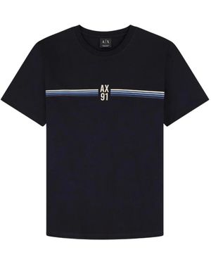 ARMANI EXCHANGE T-Shirt Met Ronde Hals - Zwart