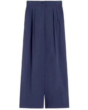 Max Mara Wide Trousers - Blue
