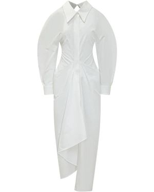 Givenchy Lange Overhemdjurk Met Split - Wit