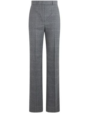 Max Mara Broeken ,Grijs ,Wol Elegante Stoffhose