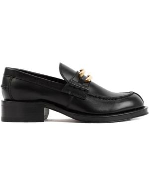 Lanvin Leather Medley Loafers - Black