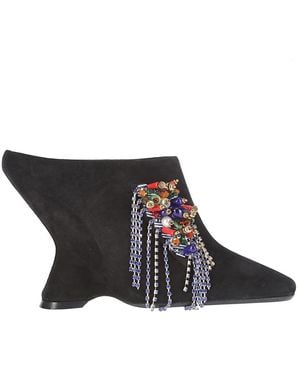 Dries Van Noten Heeled Mules - Zwart