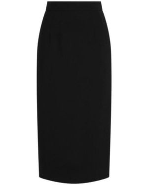 Dolce & Gabbana Woll-Bleistiftrock - Schwarz