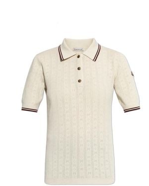 Moncler Polo Shirts - Natural