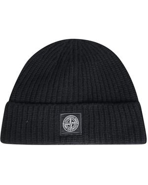 Stone Island Beanies - Schwarz
