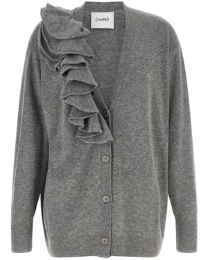 Nude Truien & Vesten ,Grijs ,Wol Cardigan