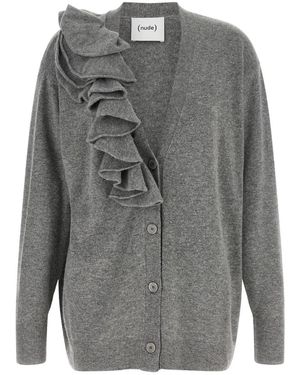 Nude Truien & Vesten ,Grijs ,Wol Cardigan