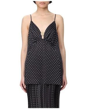 SIMONA CORSELLINI Sleeveless Tops - Blue