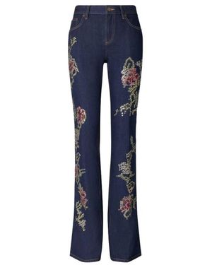 Tory Burch Straight Fit Jeans - Blue