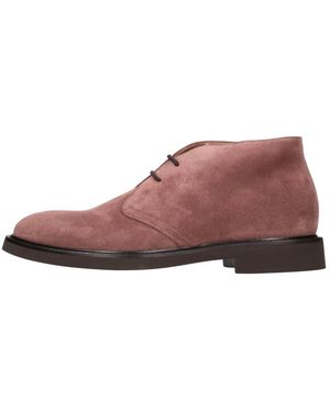 Doucal's Lace-Up Boots - Purple