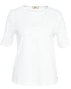 Herno Tops ,Wit ,Katoen Witte Katoenen Stretch Jersey T-Shirt