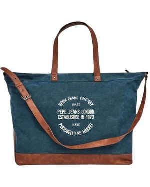 Pepe Jeans Tote Bags - Blu