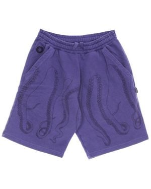 Octopus Casual Shorts - Purple
