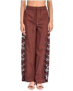 Patrizia Pepe Wide Trousers - Red