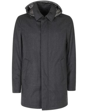 Herno Single-Breasted Coats - Grigio