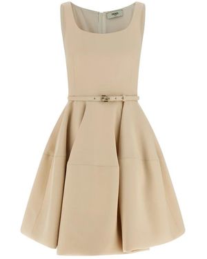 Fendi Wheel Skirt Dress - Naturel