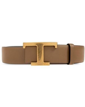 Tod's T Timeless Reversible Riem - Naturel
