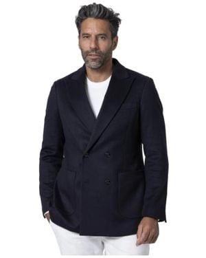 Altea Marineblauer kaschmir-doppelreiher-blazer