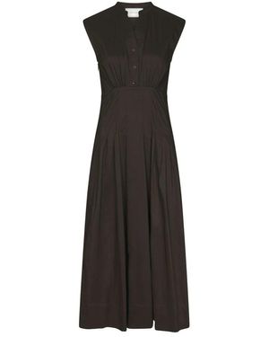 Neo Noir Midi Dresses - Negro