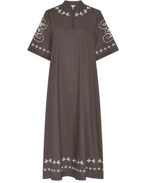 Heartmade Maxi Jurk - Bruin