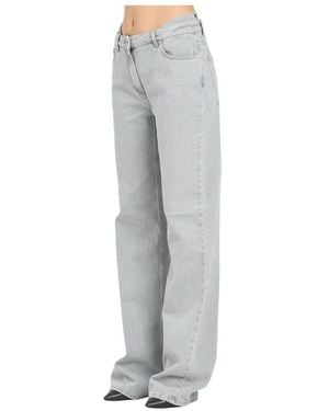 Elisabetta Franchi Loose-Fit Jeans - Gris