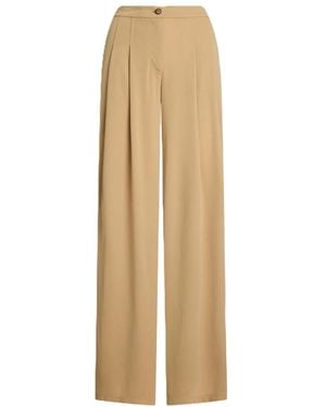 Ralph Lauren Wide Trousers - Natural