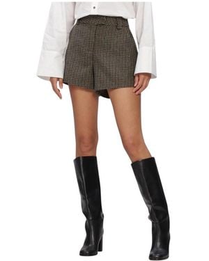 Suncoo Korte Broeken ,Bruin ,Wol Babel Shorts - Zwart