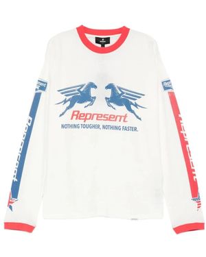 Represent Long Sleeve Tops - White