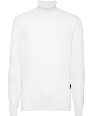 Philipp Plein Turtle Neck Monogram - Weiß