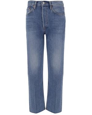 RE/DONE Straight Jeans - Bleu