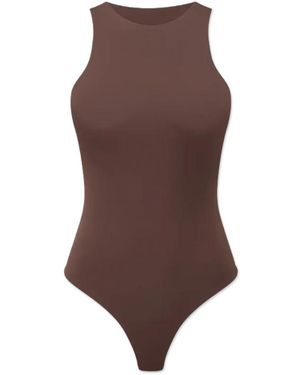 Heist Studios The Essential Racerback Bodysuit - Braun