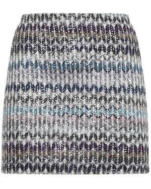 Missoni Multicolored Viscose-Blend Mini Skirt - Black