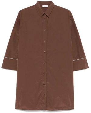Peserico Shirts - Marrón