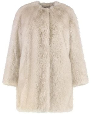 Max Mara Faux Fur &Amp; Shearling Jassen - Naturel