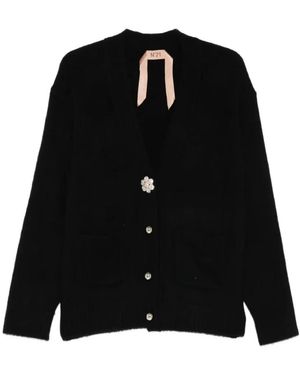 N°21 Truien & Vesten ,Zwart ,Maglia Girocollo