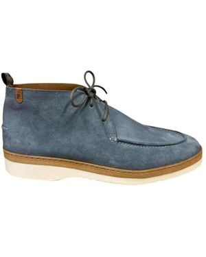 van Bommel Lace-Up Boots - Azul
