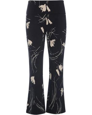 Bitte Kai Rand Broeken ,Zwart ,Leer Geknipte Wijde Broek