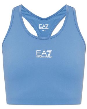 EA7 Sleeveless Training Tops - Blu