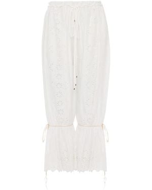 Chloé Tapered Trousers - White