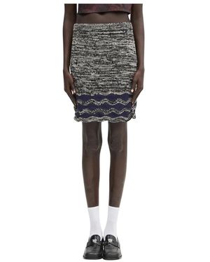 Wales Bonner Shade Knit Skirt - Zwart
