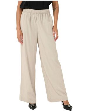 Kaffe Wide Trousers - Neutro