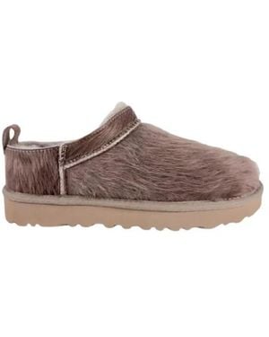 UGG Schoenen ,Bruin ,Leer Classic Micro Calf Hair