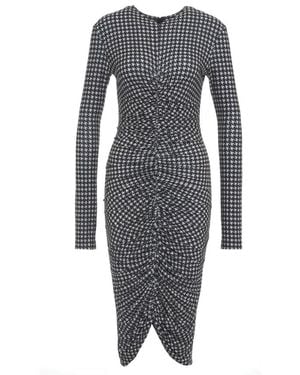Norma Kamali Vestido Negro Fruncido Elástico Aw 24, Mujer, Talla - Gris