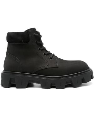Moncler Lace-Up Boots - Black