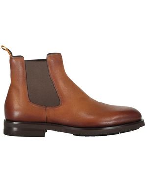 Santoni Schoenen ,Bruin ,Leer Chelsea Boots