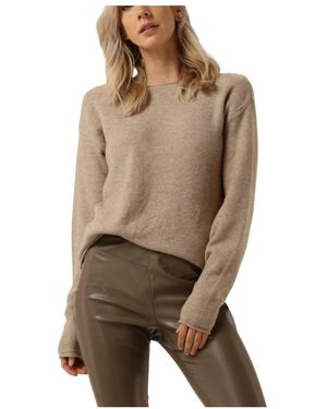 Simplee Truien &Amp; Vesten Ellena Knit-Vis-22-3 - Bruin