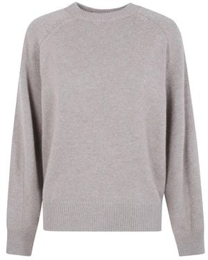 Brunello Cucinelli Round-Neck Knitwear - Gris